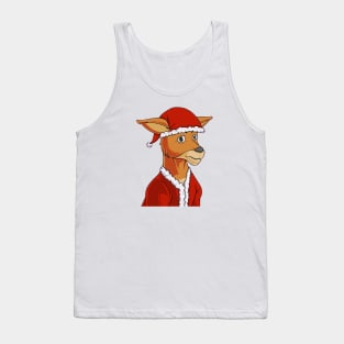 kangaroo santa Christmas Tank Top